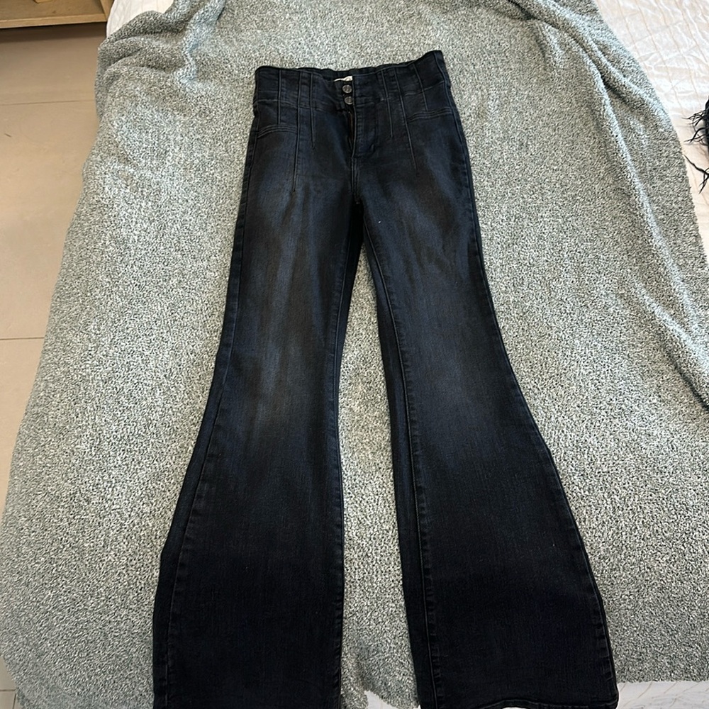 Free people high rise stretch jean